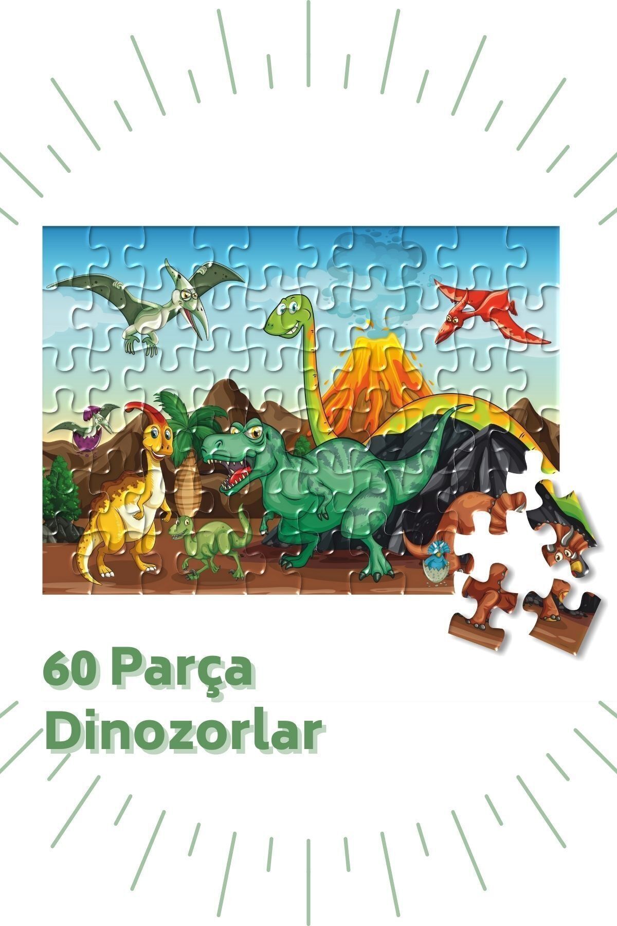 Bonkido 3 'lü Puzzle Set - 60, 60 Ve 80 Parça Puzzle 4+yaş fotoğrafı 3 (önizleme)