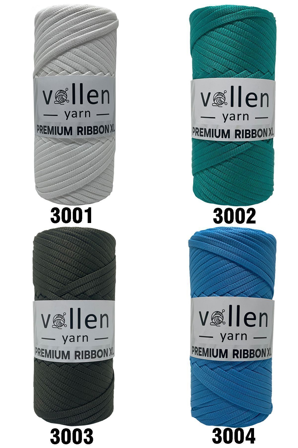 vollen yarn-Premium Polyester Ribbon - 200Gr/4Mm Ecru Hobby String, Bag String, Supla String 2