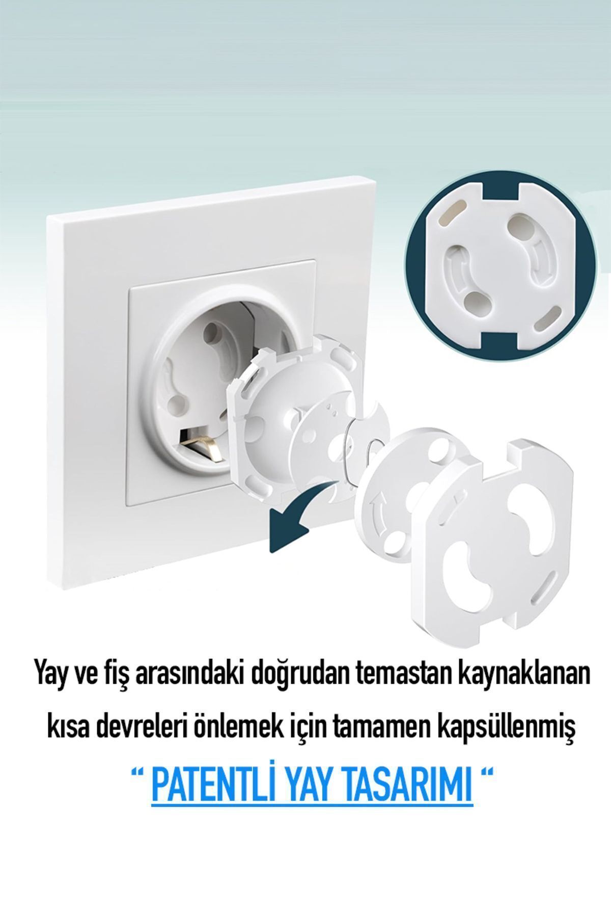 LOVEX Otomatik Kapanır Bebek Priz Koruyucu Çocuk Güvenliği Ürünleri Elektrik Prizi Koruma Kapakları fotoğrafı 4 (önizleme)