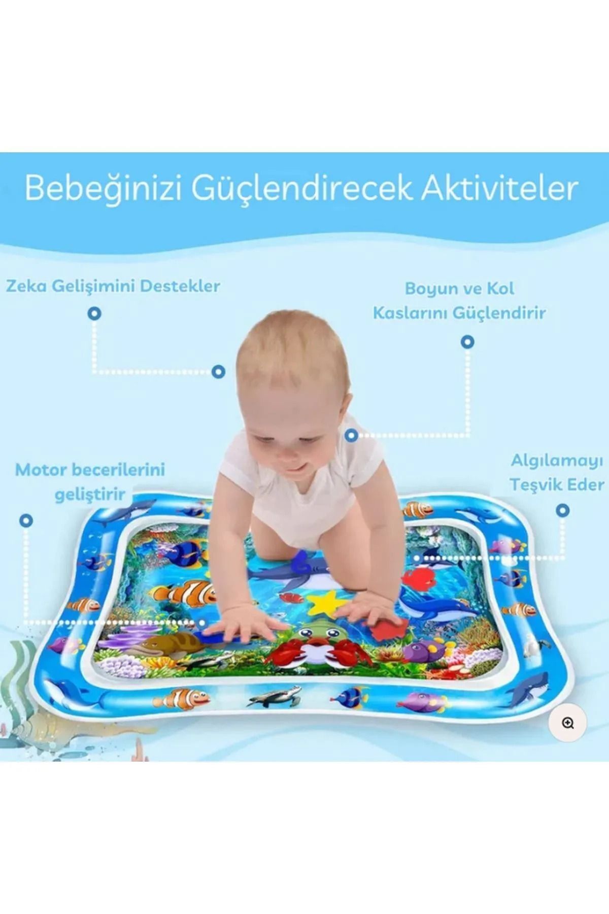 Matrax Bebek Su Oyun Matı (TUMMY TİME) Karın Üstü Aktivite Zamanı fotoğrafı 3 (önizleme)