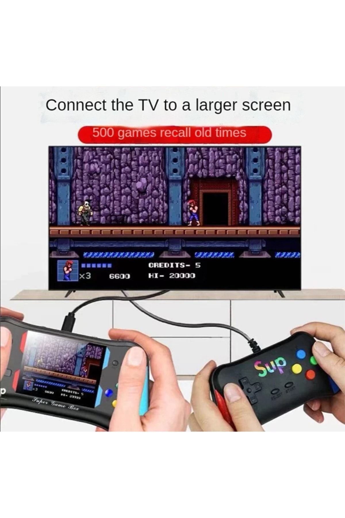 Aksesuarc Mini Retro El Atarisi Ta nabilir El Oyun Konsolu 500 aksesuarc-mini-retro-el-atarisi-ta-nabilir-el-oyun-konsolu-500