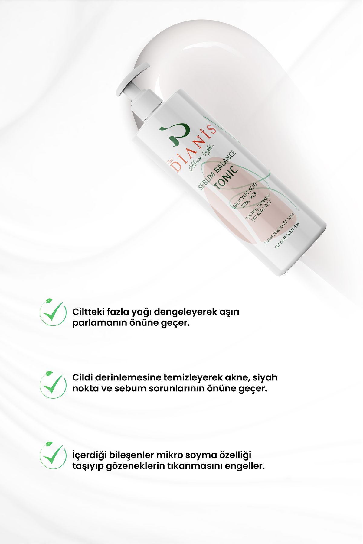 تونر TONIC SEBUN BALANCE MIRACLE SEBUM پسر کابین 500 میل The Dianis