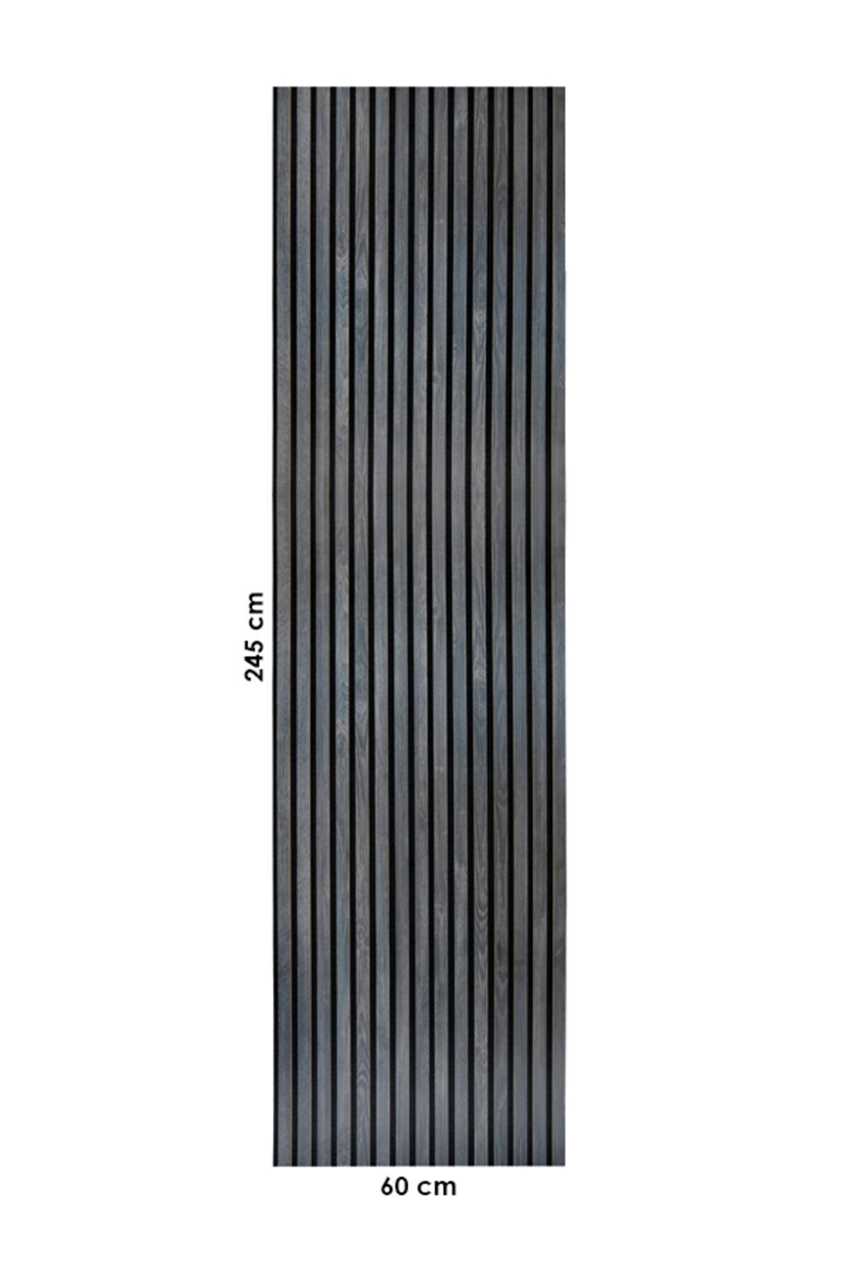 Mod14 60x245 cm Antique Black Acoustic Wood Wall Panel