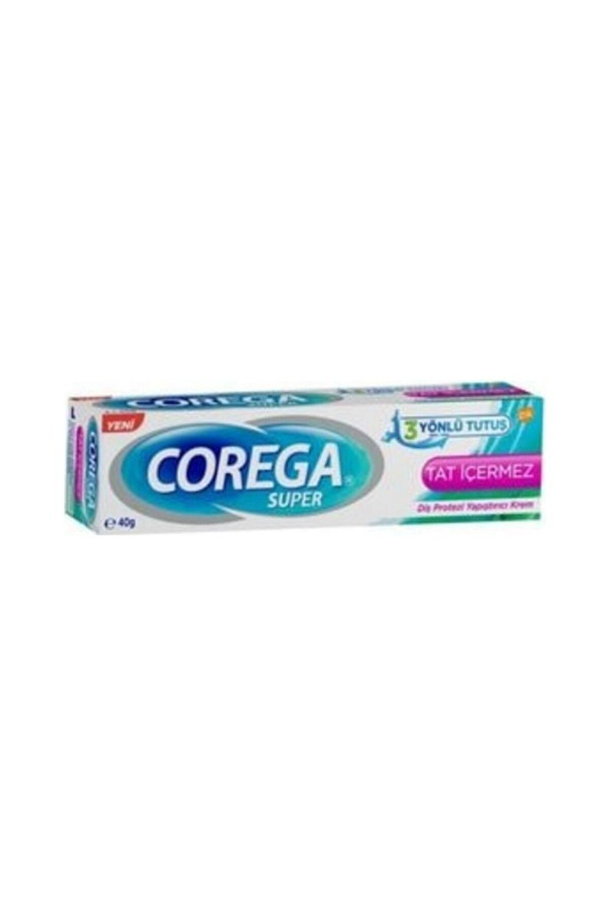 Corega Gün Boyu Güçlü Tutuş Diş Protez Yapıştırıcı Tat Içermez Krem 40 gr 2 Adet