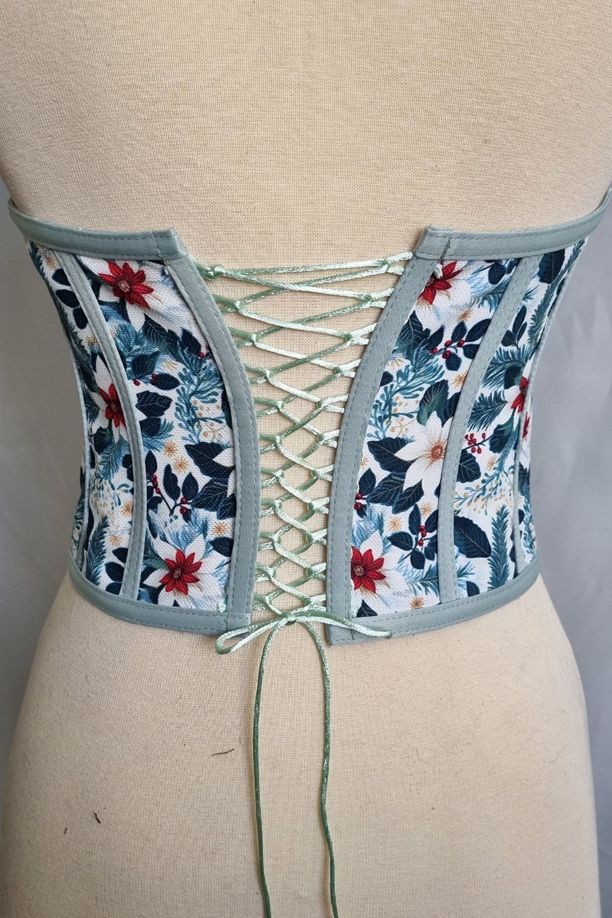FİYPER-Corset cu dantelă cu model de flori Bustieră Mărime gata 3