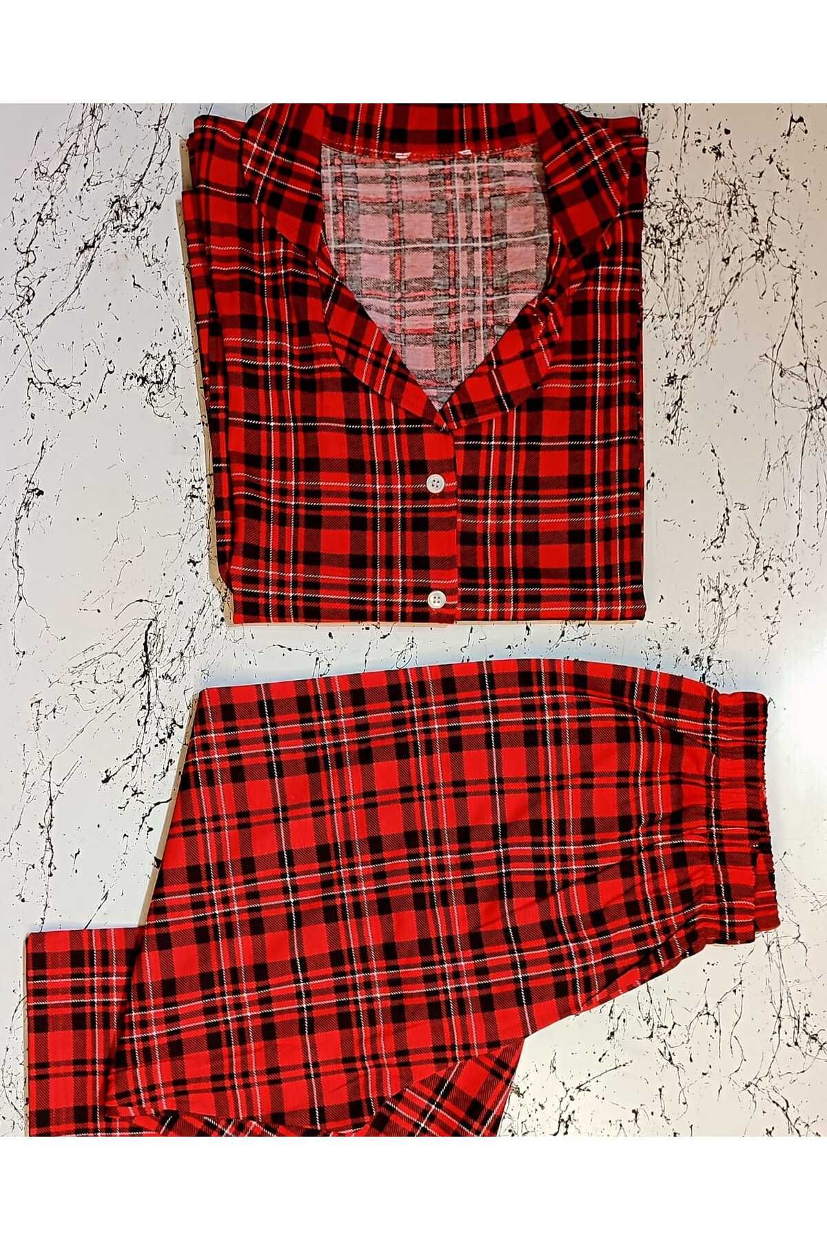 Miss-Red Checkered Pajama Set 2