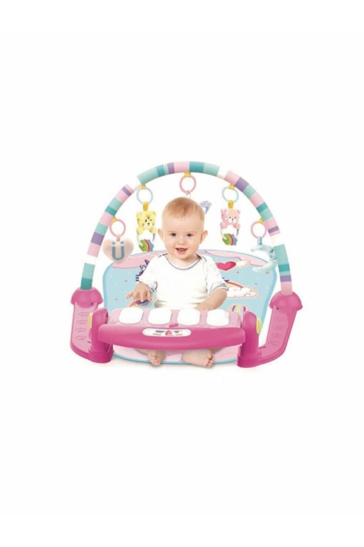 Babies Jimnastik Merkezi Aynalı Ve Çıngıraklı Zeka Geliştirici Piyanolu Bebek Oyun Halısı fotoğrafı 2 (önizleme)