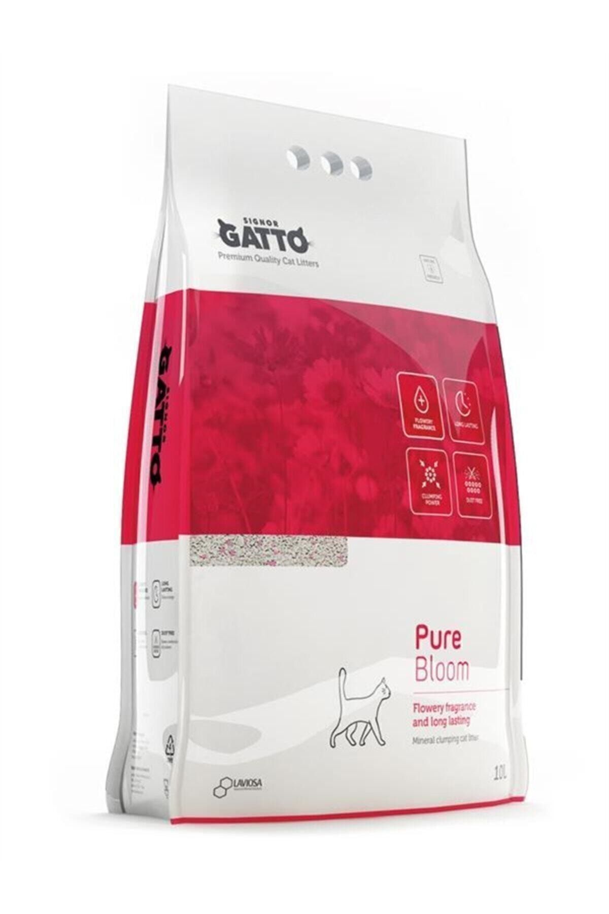 10 Lt Signor Gatto İnce Taneli Çiçek Kokulu Bentonite Kedi Kumu