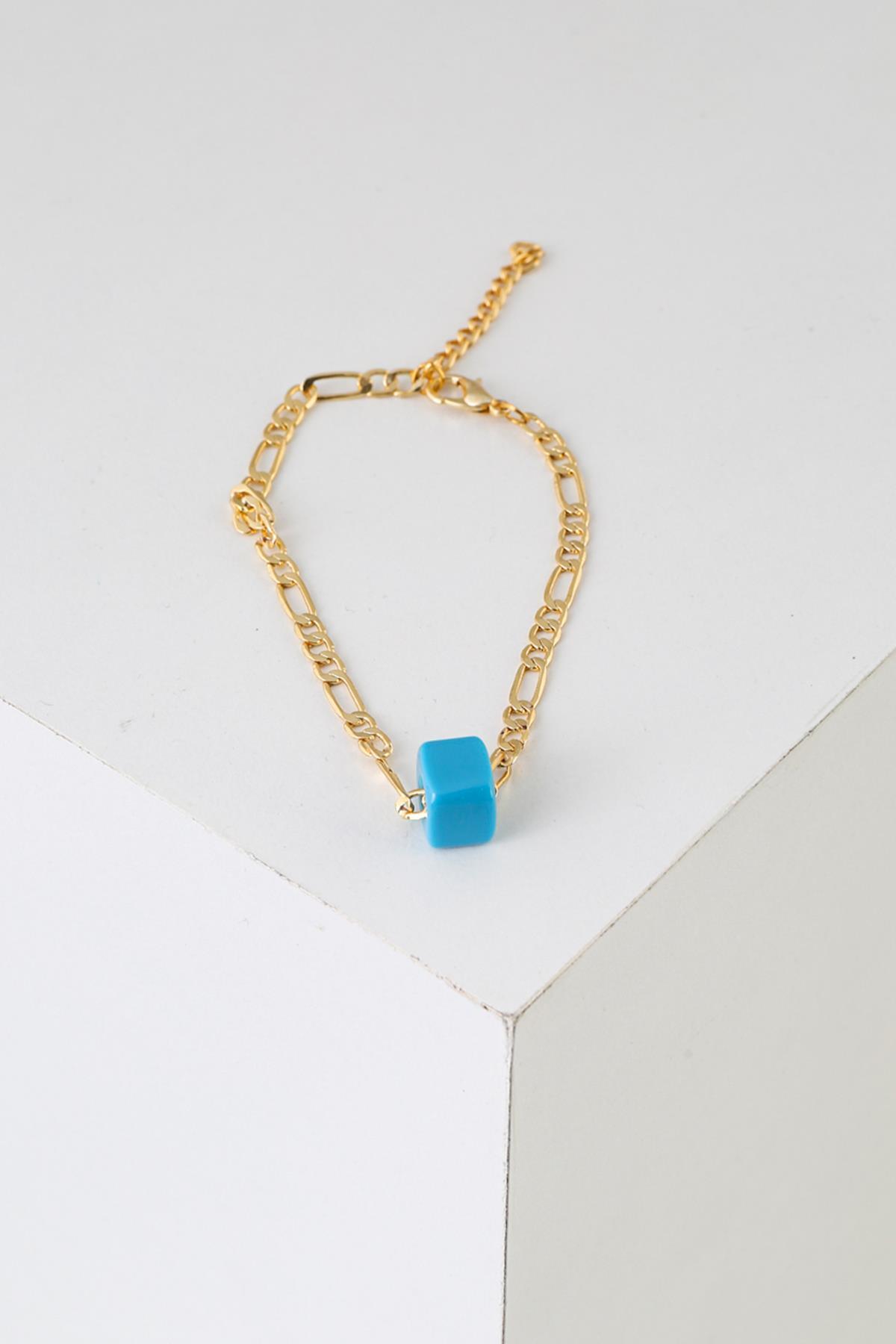 New Obsessions Bodrum Boncuklu Altın Kaplama Halhal