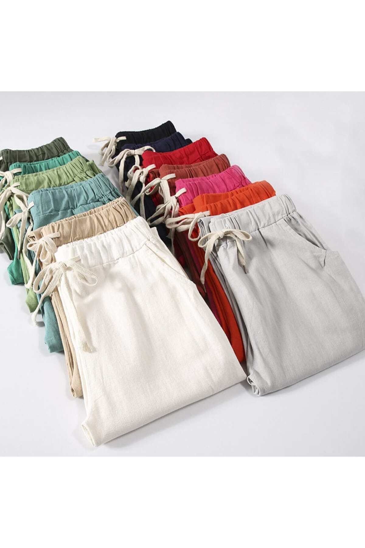 night blue  Rahat Yazlık Pantolon - Görsel 2