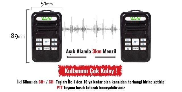Wln Radyolu Mini Telsiz