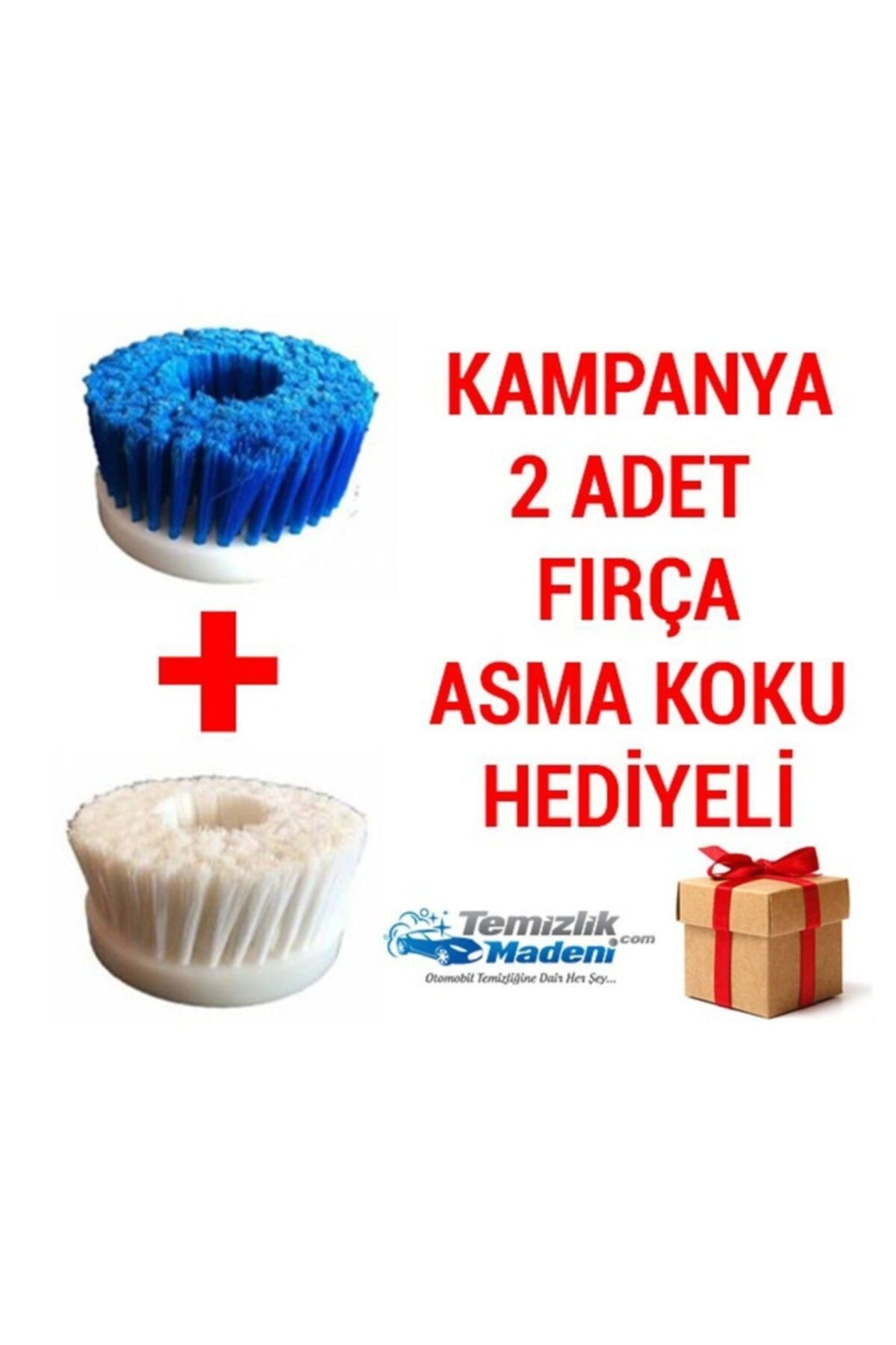 Genel Markalar 2 Adet Polisaj Temizleme Fırçası Yumuşak+sert (koltuk+halı)