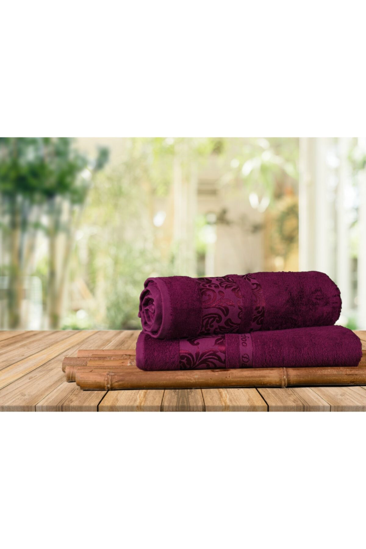 Purple decorative towel on sale sets
