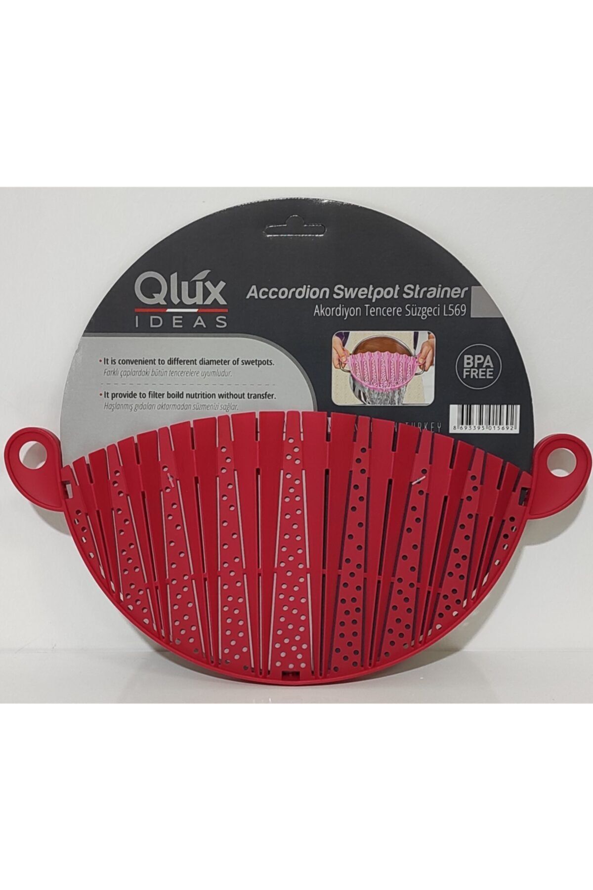 Qlux Akerdiyon Tencere Suzgeci