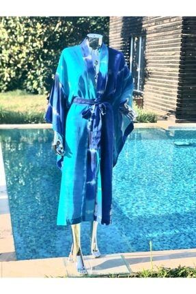 Mavi Özel Tasarım Kimono 852554