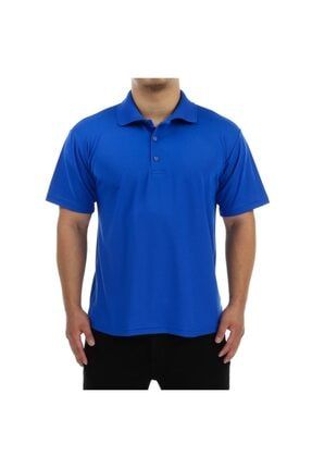 Polo Yaka Tişört Mavi Pamuklu Polo Yakalı Tshirt hmpolosi02