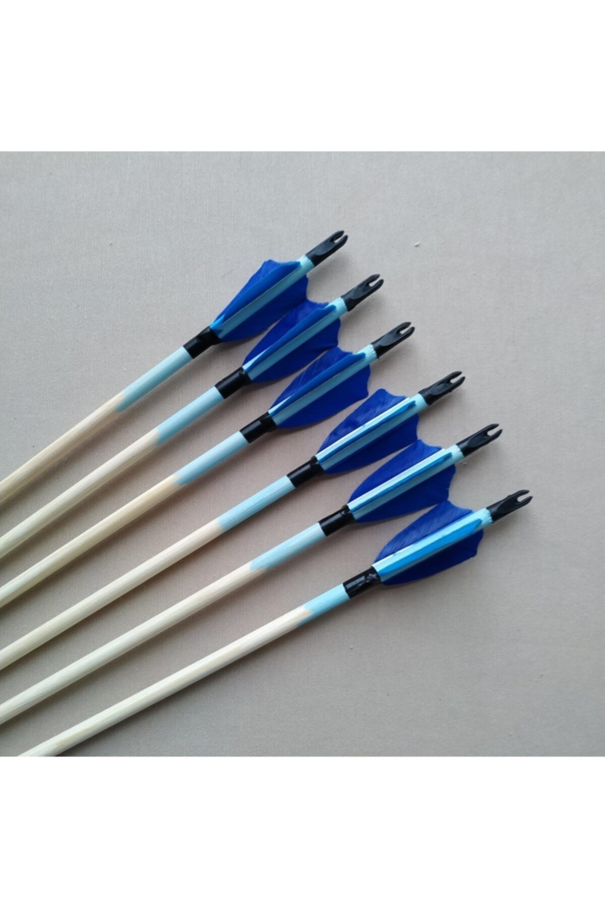 KONURALP OKÇULUK Geleneksel Okçuluk Ahşap Ok 2.5" Tüylü-76cm