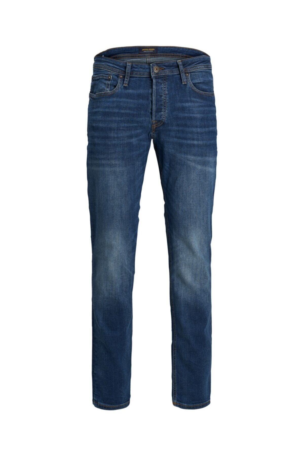 شلوار جین مردانه راسته فاق نرمال | جک اند جونز Jack & Jones 12146384SG - تصویر 3