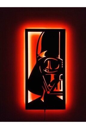 Darth Vader Led Işıklı Tablo Ahşap Duvar Dekorasyonu lcttbl056