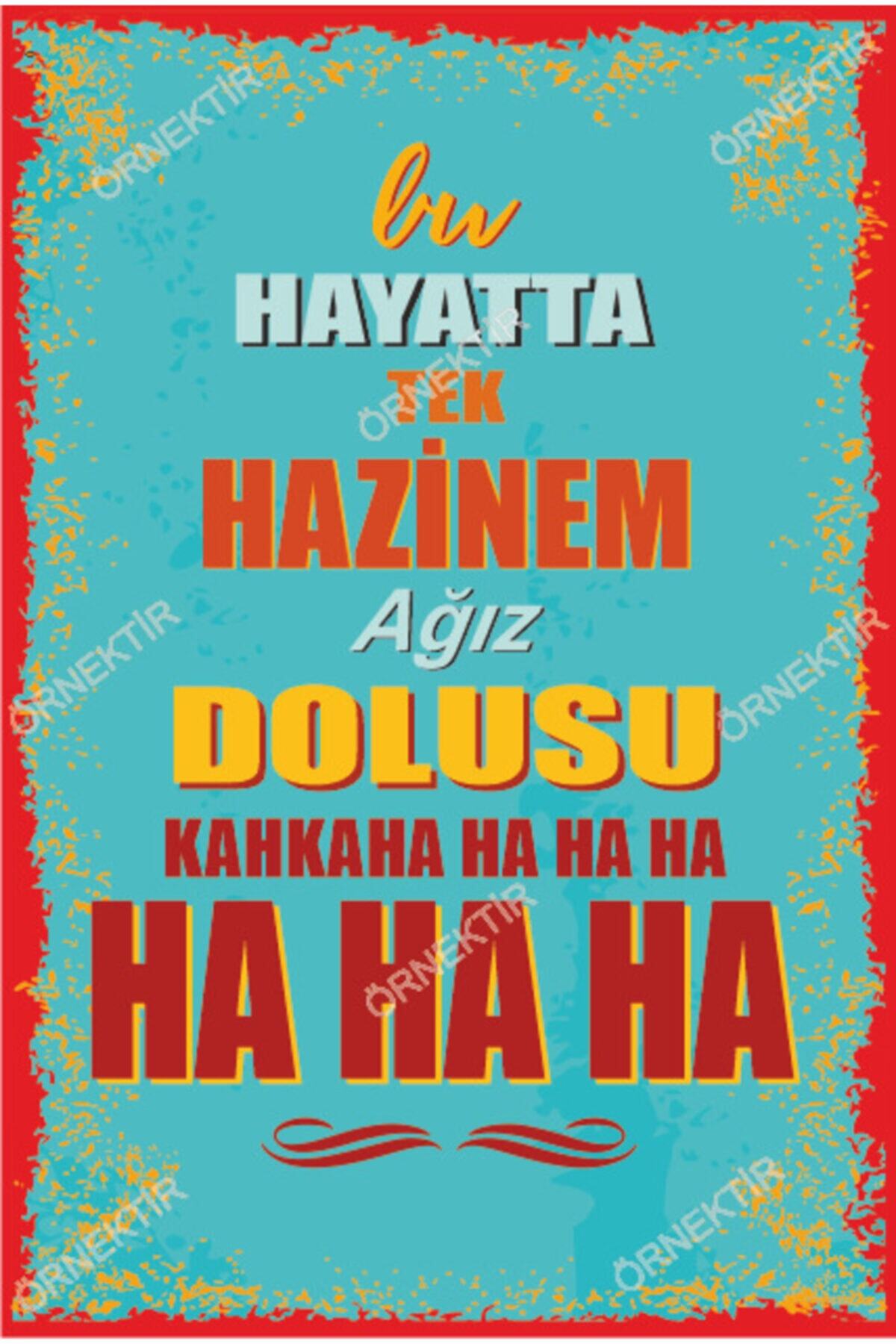 My Only Treasure In This Life Is A Mouthful Of Laughter Graffiti Retro Wooden Poster