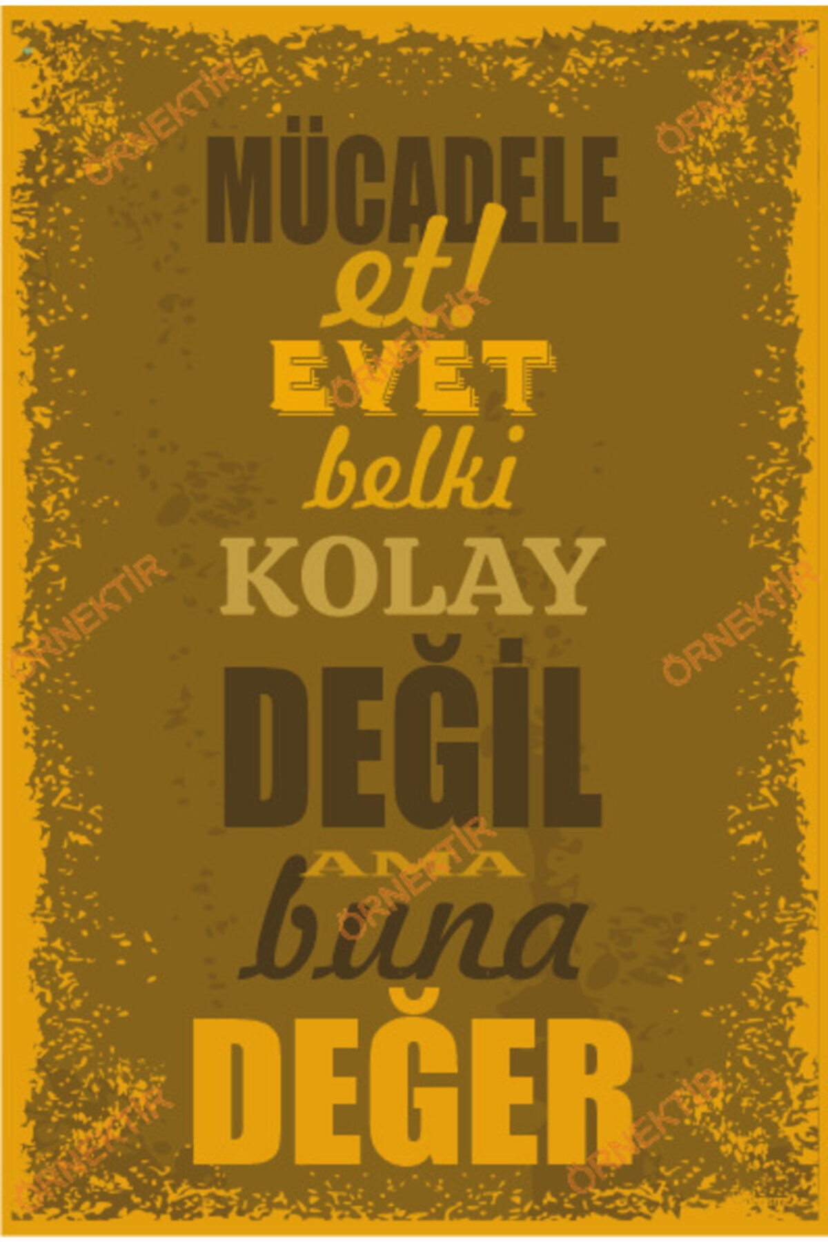 Fight Yes Maybe Not Easy But Worth It Graffiti Retro Wooden Poster