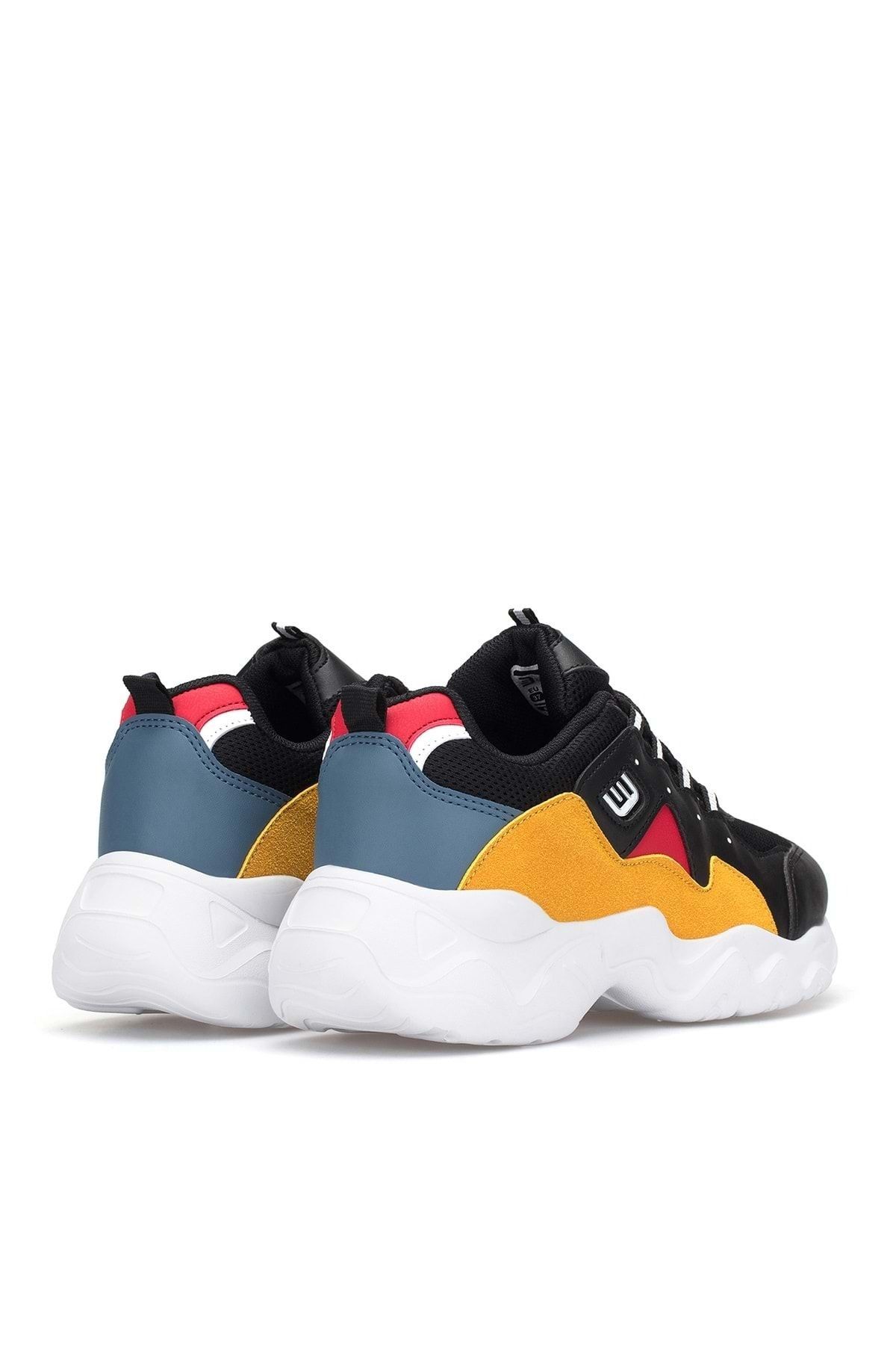 DARK SEER-Schwarzer senffarbener Damen-Sneaker 6