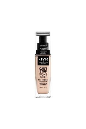 Fondöten - Can't Stop Won't Stop Full Coverage Foundation 1.3 Light Porcelain 30 ml 800897181147 NYXCSWSFND