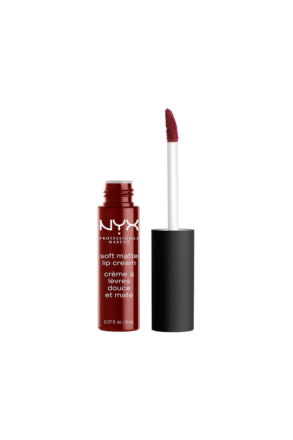 رژلب مات قرمز جگری تیره نیکس Madrid Nyx