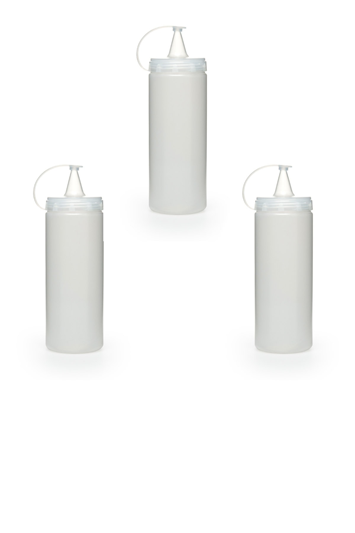 3 Plastic Oil Bottles with Sealed Lids Oil Can Sauce Bottle 700 Ml