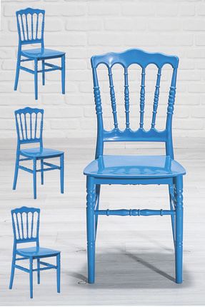 Miray Home Mutfak Sandalyesi 4 Adet - Mavi MIRAYYM1