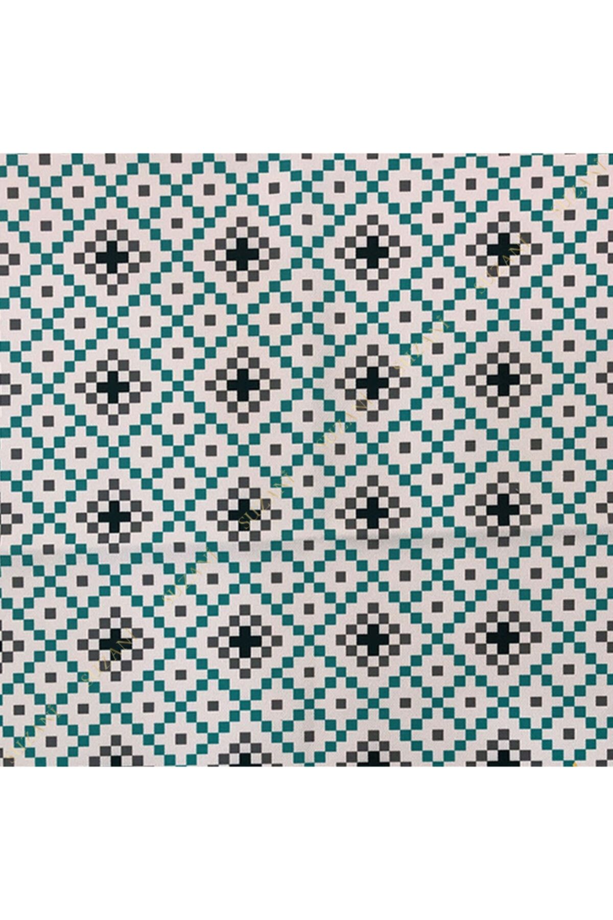 SUZANİ-Stylized Winter Patterned Digital Printed Fabric Kms-0912 3