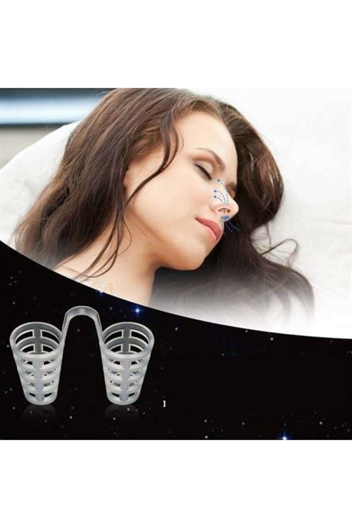 SRS CENTER Horlama Önleyici Burun Filesi Burun Içi Silikon Aparat Nefes Açıcı