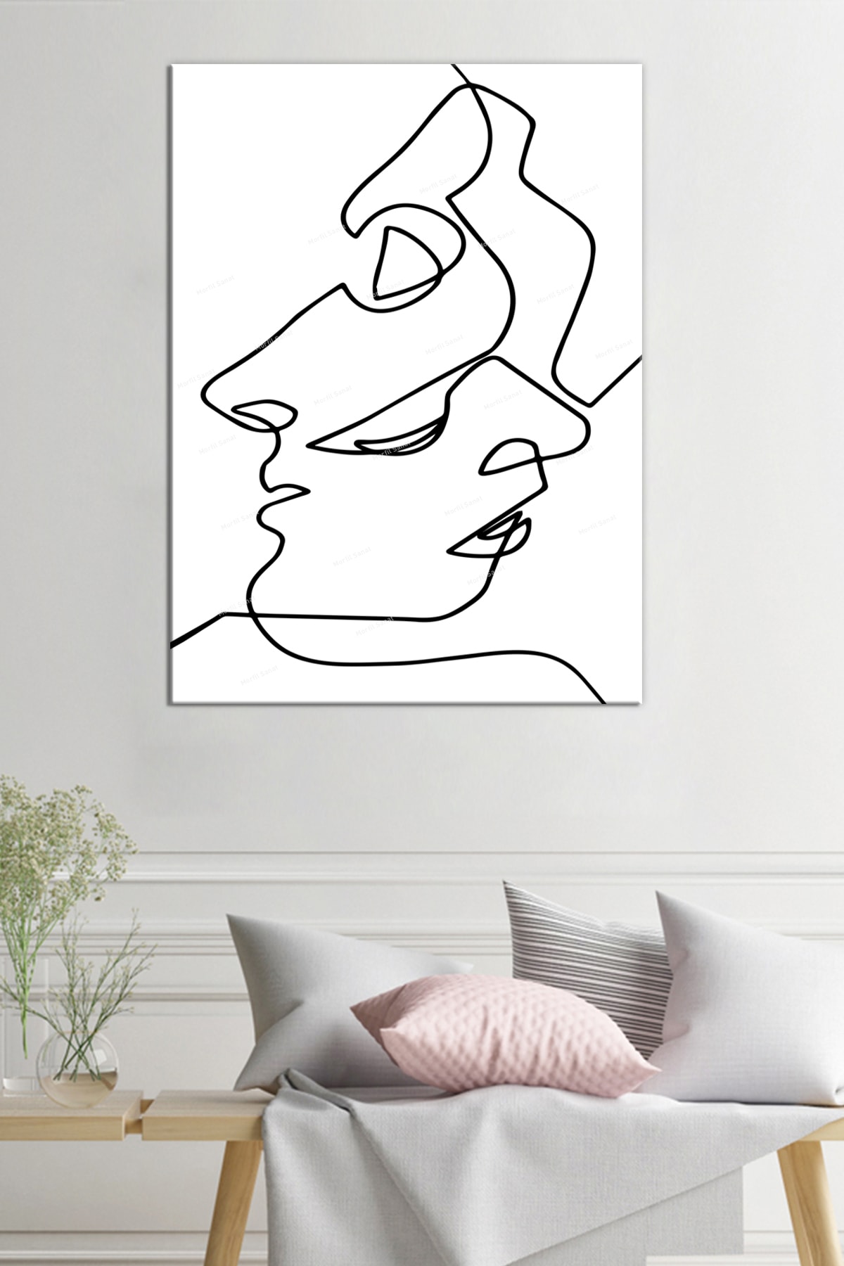 Yüzler Ve Suretler Dekoratif Kanvas Tablo