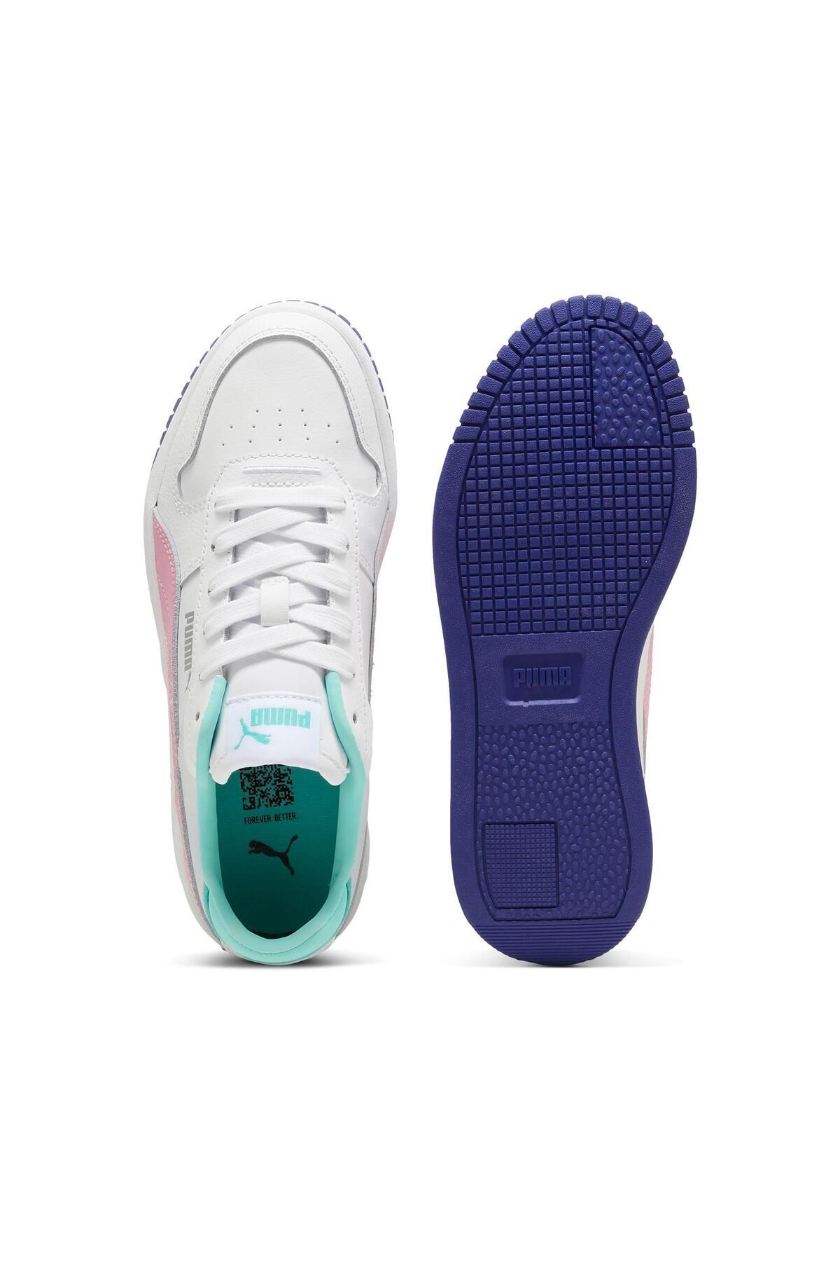 Puma-Carina Street Jr-PUMA - fehér és mályva menta színű tornacipő 4