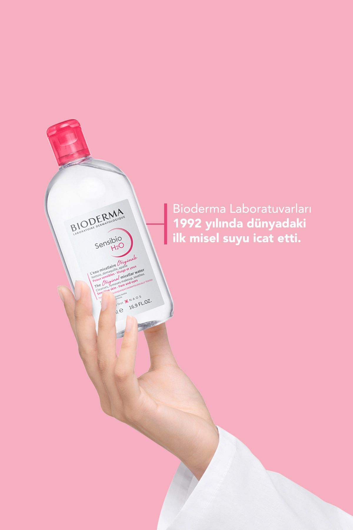 Bioderma-Sensibio H2O Mizellen-Make-up-Reinigungswasser für empfindliche und normale Haut, 250 ml 6