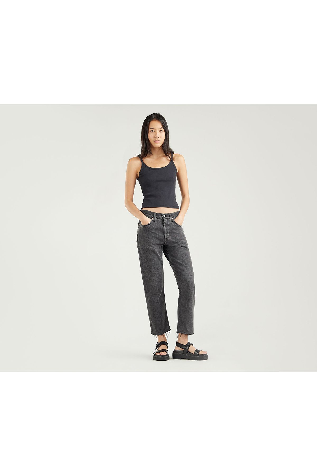 Levi s 501 Levi s Crop Kad n Jean Pantolon Get Off My