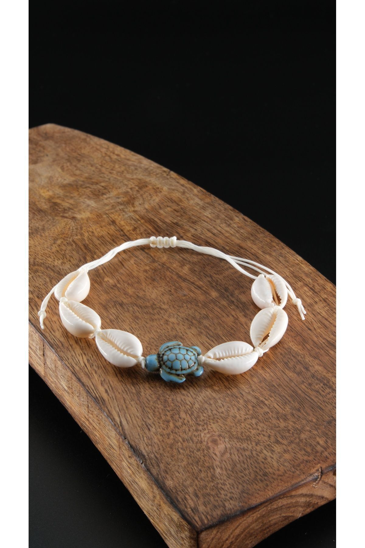 Chillin'-Adjustable Elevator and Turtle Seashell Anklet Bracelet - Suitable for All Wrists 2