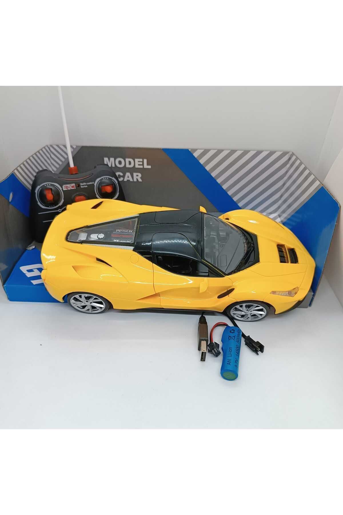 Uzaktan Kumandalı Şarjlı Araba Kapıları Açılan Ferrari 26,5 cm Şık Tasarım Yüksek Kalite