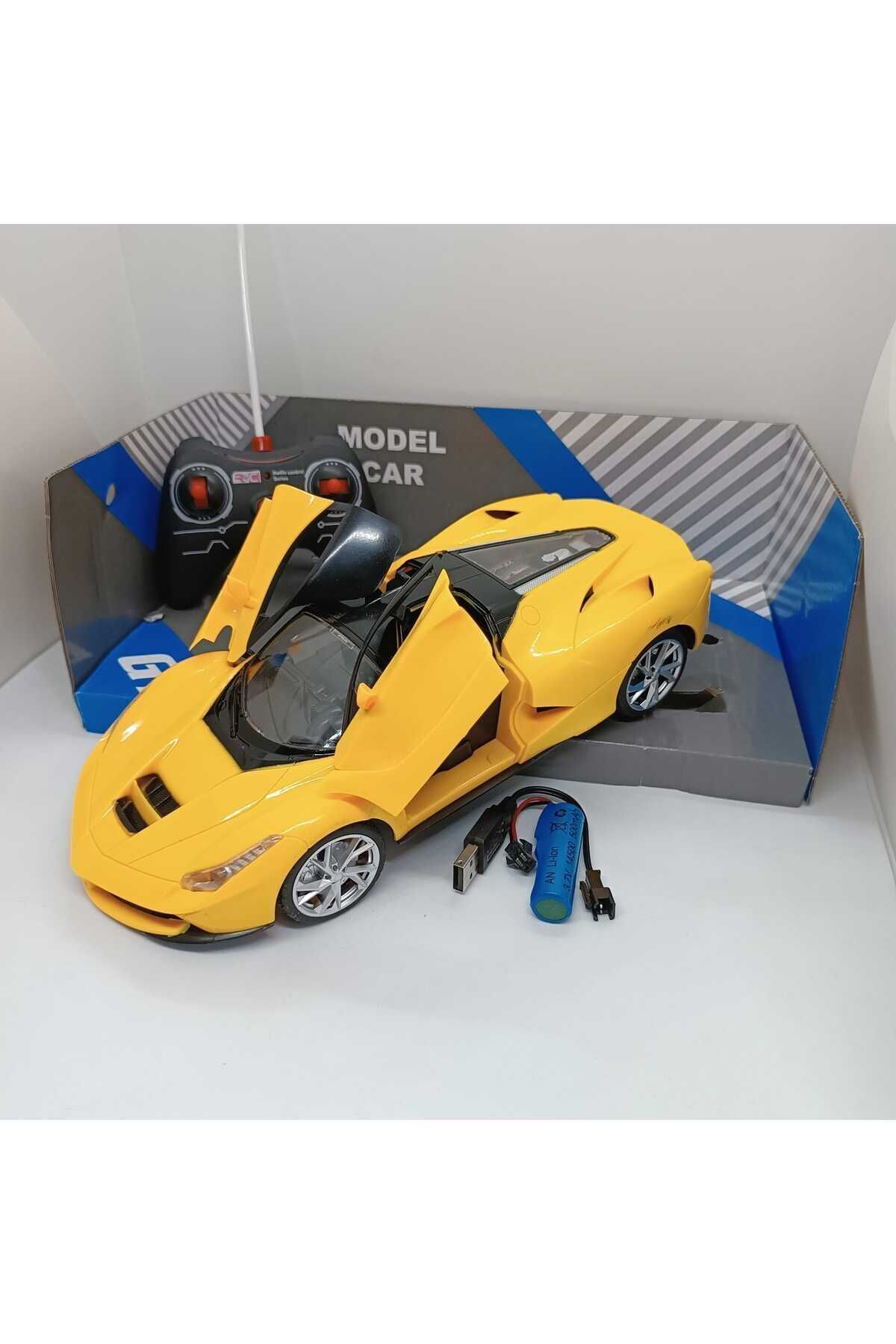 Uzaktan Kumandalı Şarjlı Araba Kapıları Açılan Ferrari 26,5 cm Şık Tasarım Yüksek Kalite