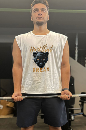 BLUU Kolsuz Spor T-Shirt Tank Top Spor Atlet Fitness Atlet