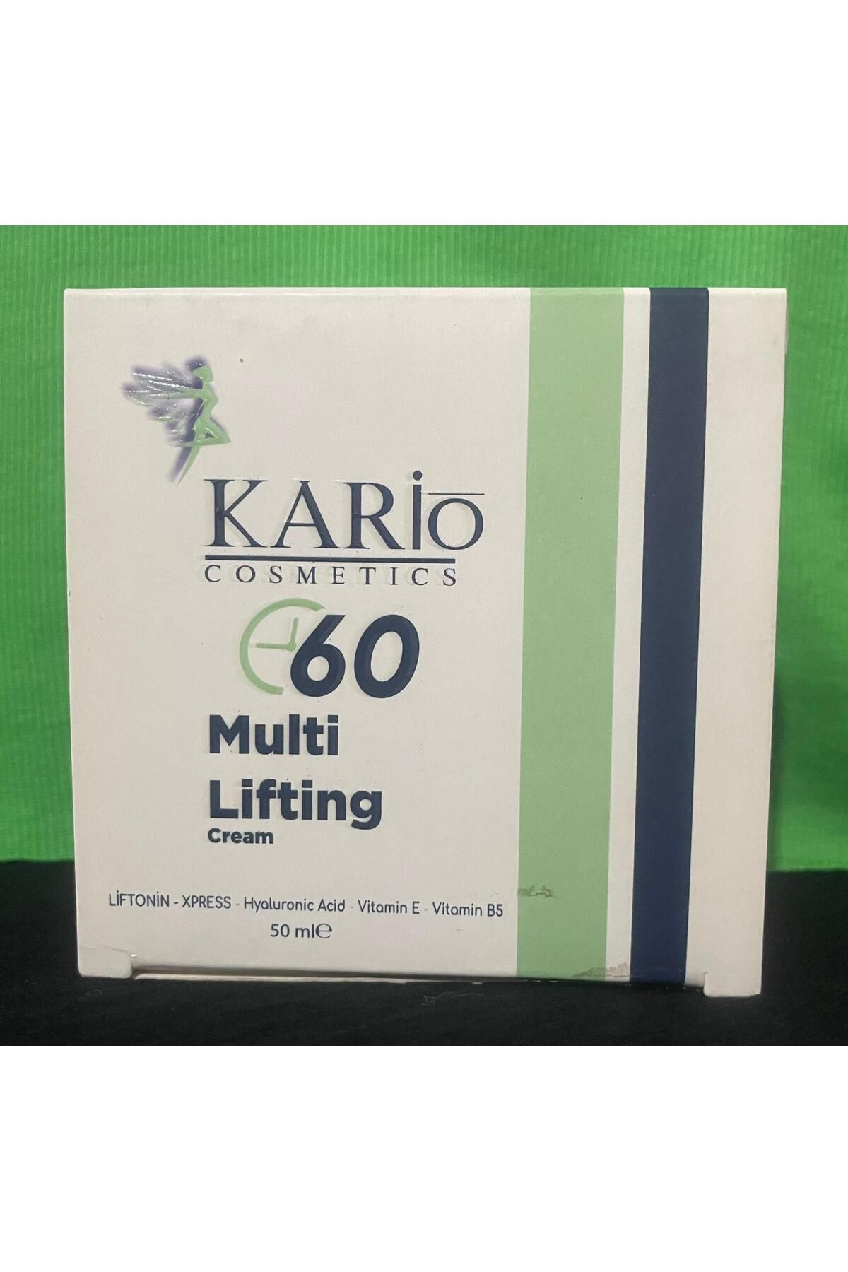 کرم ضد چروک مولتی لیفتینگ Kario Liftonin-Xpress کرم هیولورونیک اسید ویتامین E-B5 Kario kozmetik