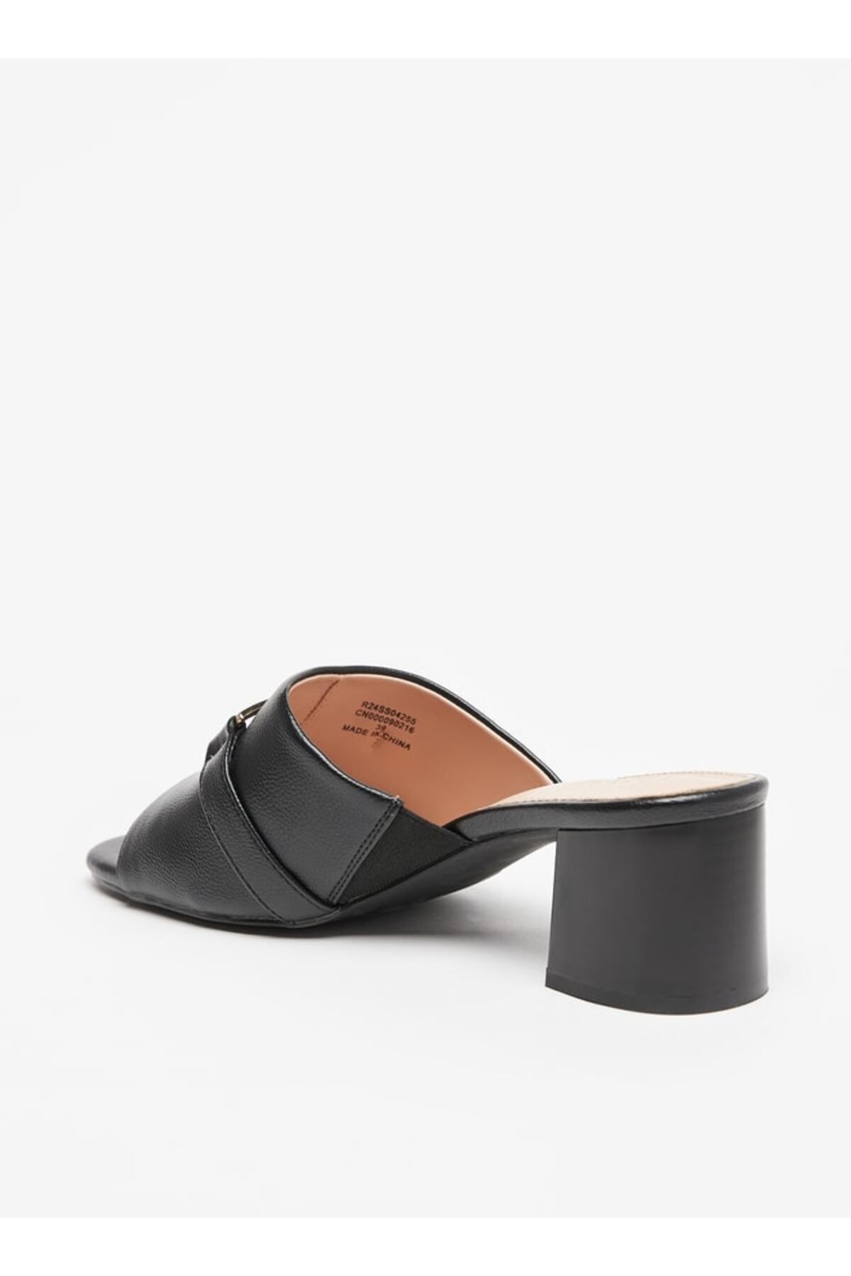 Celeste-Women's Monogram Print Slip-On Sandals with Block Heels 2