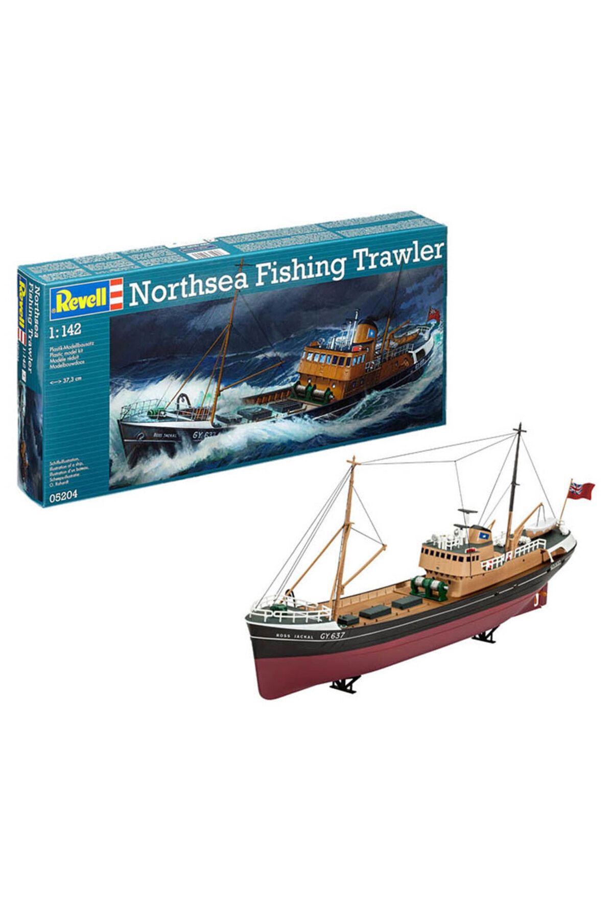 REVELL-North Sea Trawler-5204 Winter Blue Slide Fishing Boat 2