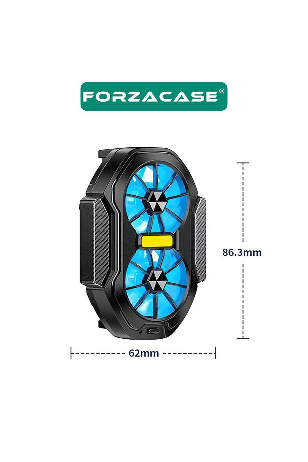 6500 Rpm Çift Fanlı Kablosuz Şarjlı 300 Mah Cep Telefonu Isı Önleyici Soğutucu Fan - Fc603 4