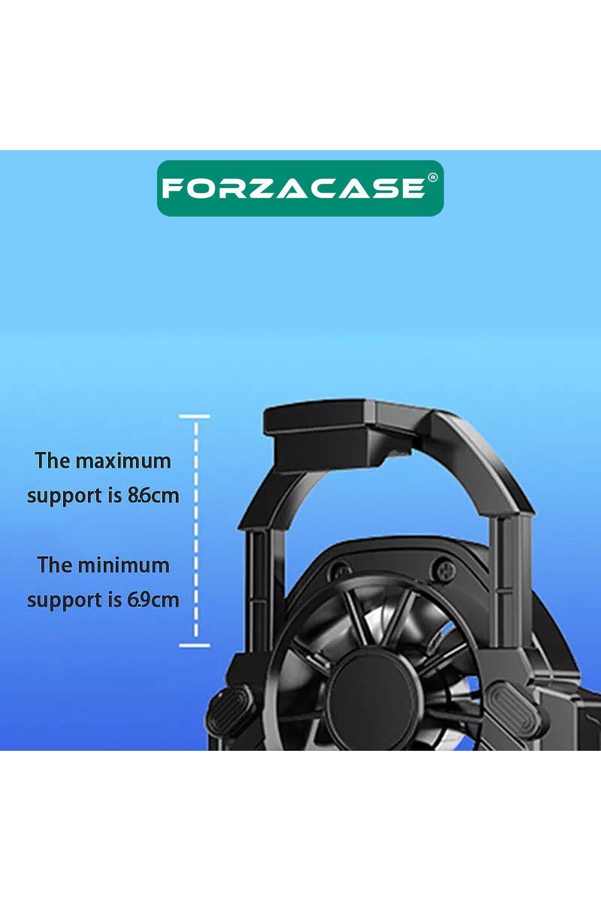 6500 Rpm Çift Fanlı Kablosuz Şarjlı 300 Mah Cep Telefonu Isı Önleyici Soğutucu Fan - Fc603 5