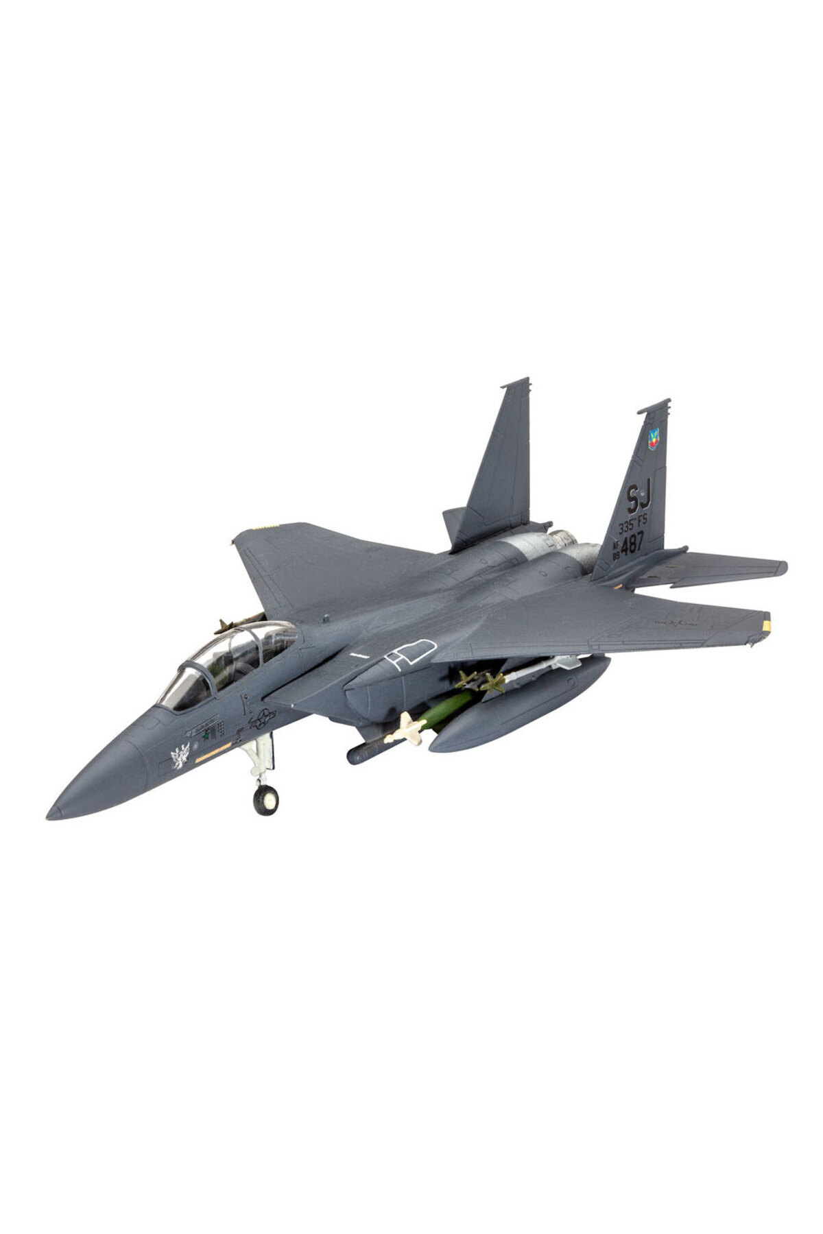 Maquette F-15E STRIKE EAGLE & bombs Avion de guerre échelle 1:144 Maquette F-15E STRIKE EAGLE & bombs Avion de guerre échelle 1:144