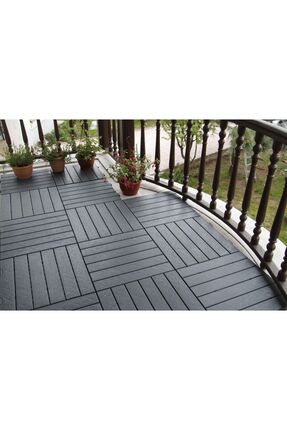 Gerçektrend Parke Desenli Dış Mekan Sert Plastik Yer Karosu Zemin Döşemesi An...