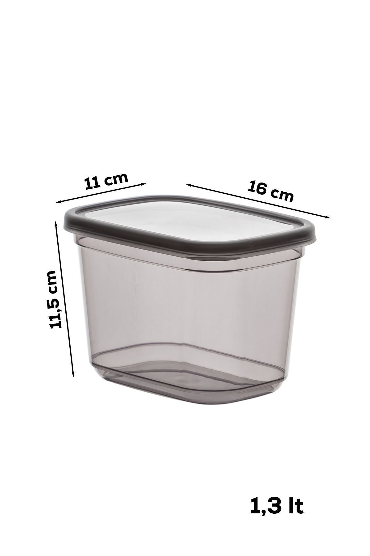 Porsima-1022 Rectangular Food Food Food Pulses Storage Container Set of 12 with Labeled Lid - 1.3 Lt 3