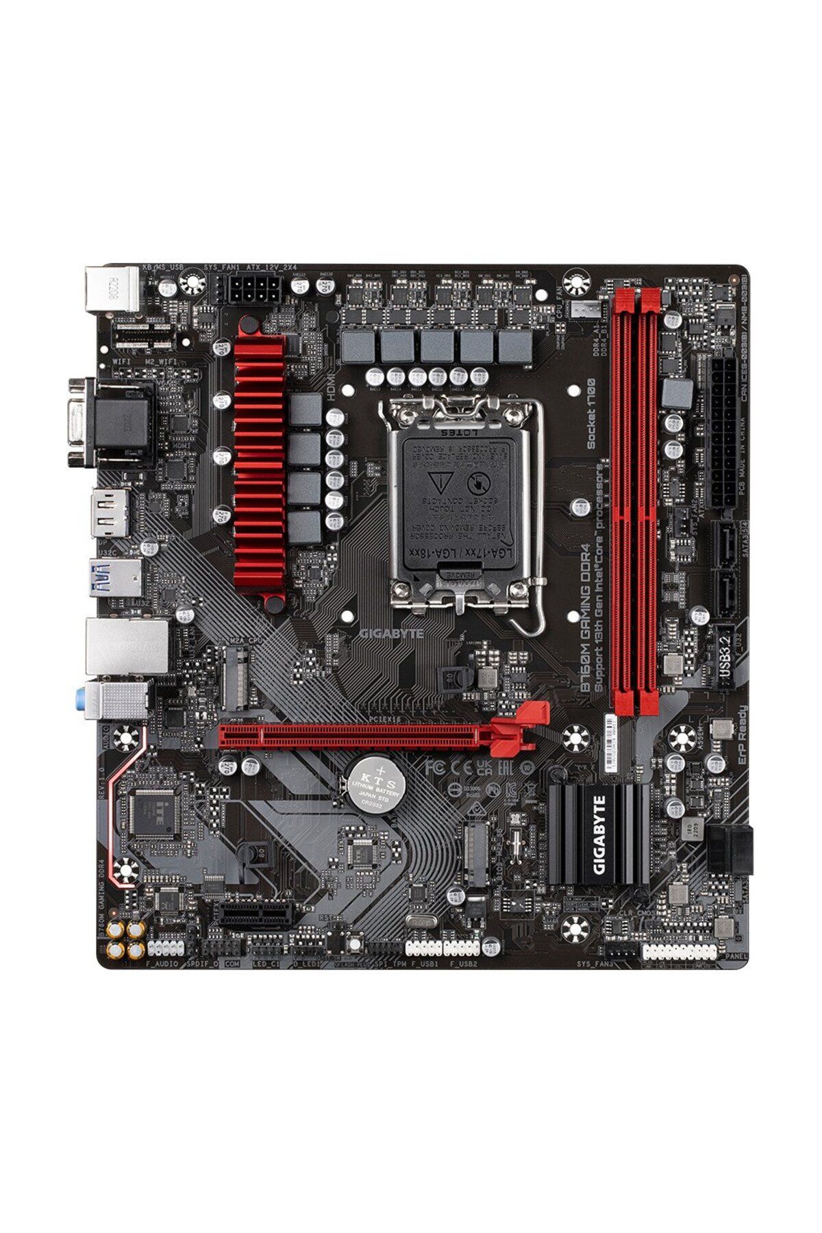 Gigabyte-B760m-gaming 2xDDR4 VGA/HDMI/DP 1xM.2 1xGLAN 1700p Motherboard 2