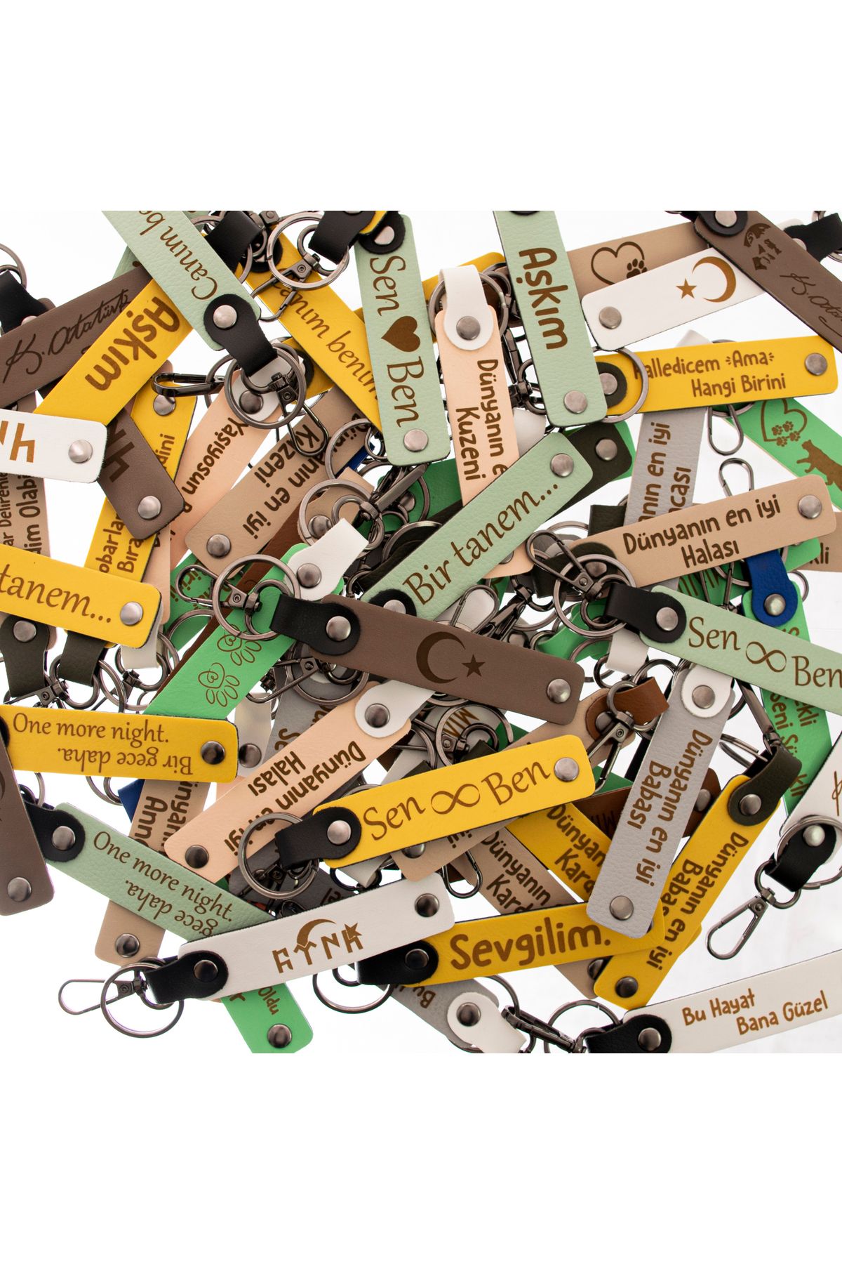 Miaju-Set of 24 Special Production for Traditional Events - Perfect Gift Memory And Souvenir Keychains 8